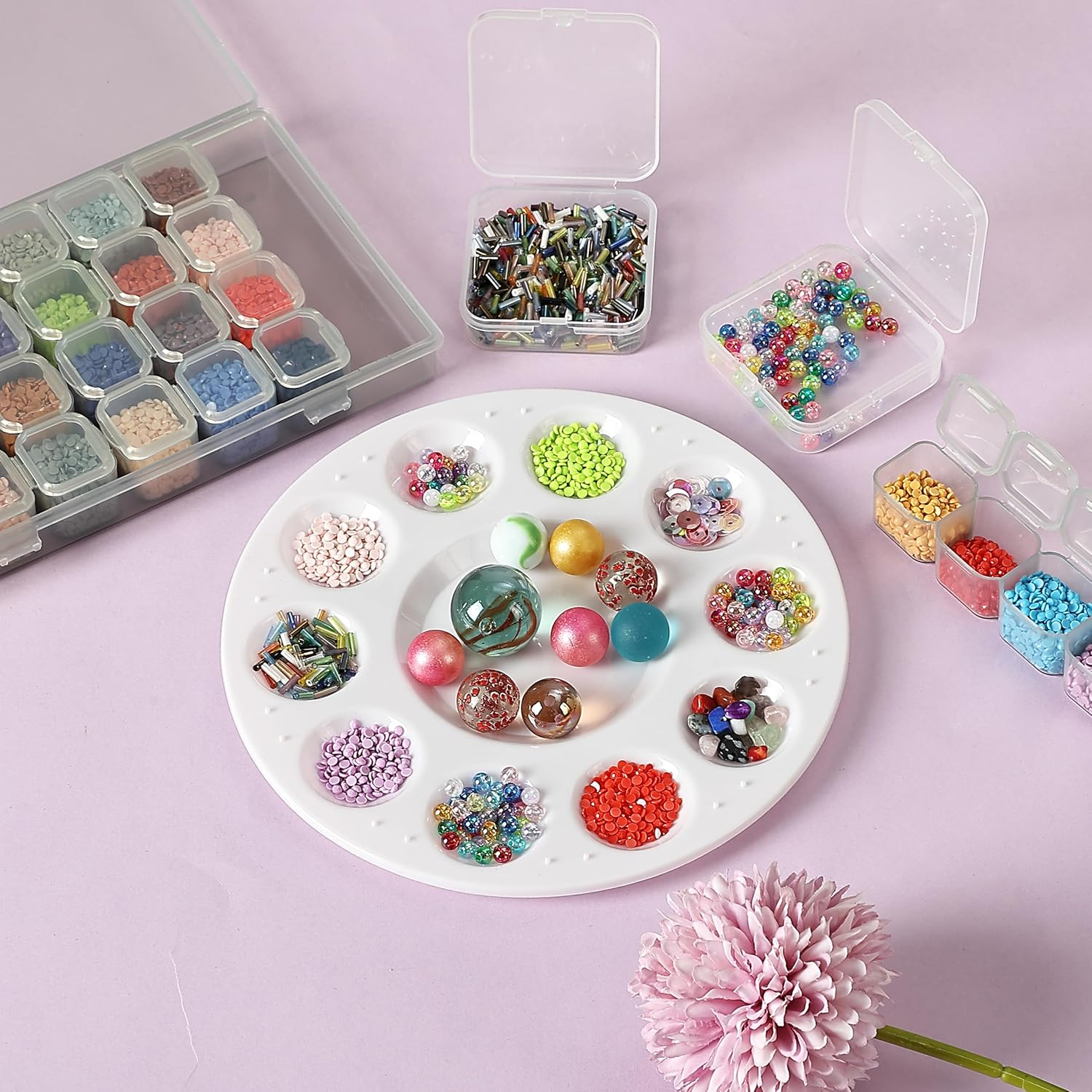 Mr. Pen- Paint Tray Palettes, 16 Pack, Paint Pallet, Paint Tray, Paint Palette Tray, Paint Supplies, Palette, Paint Holder, Painting Palette, Paint Trays for Kids, Plastic Palette image number 6