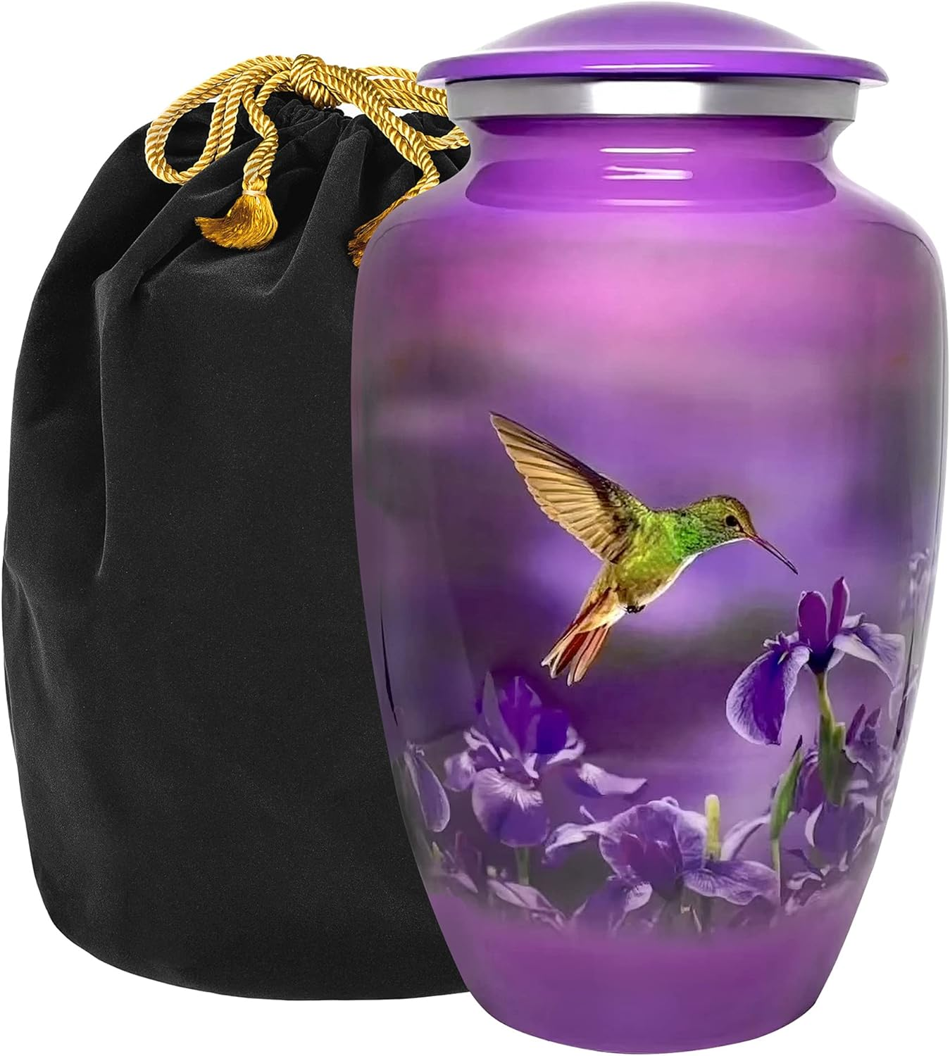 Trupoint Memorials Cremation Urns for Adult - Hummingbird Urn - Handcrafted Cremation Urn, Large Burial Urns for Ashes - Urns for Human Ashes Adult Female, Urn for Ashes for Women - up to 200 LBS image number 4