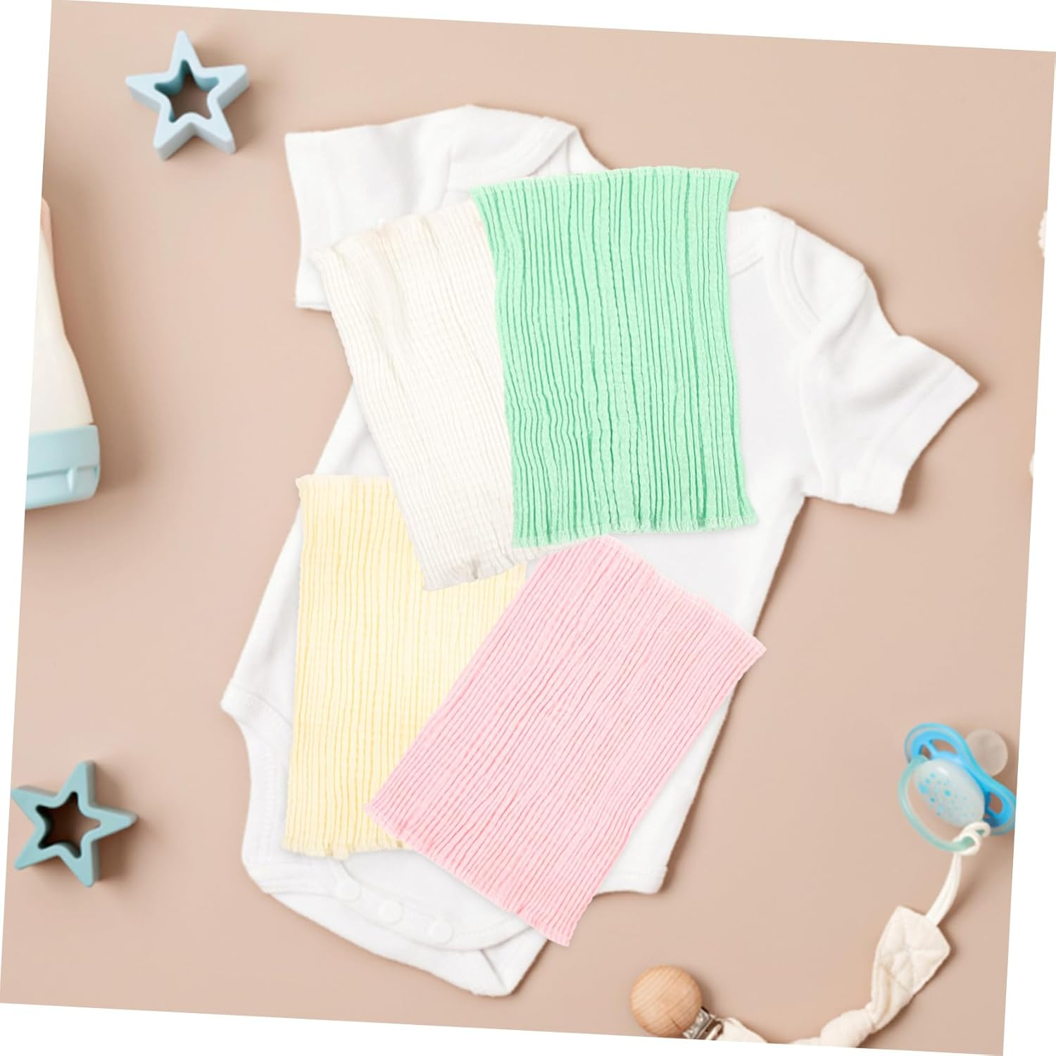 5Pcs Newborn Baby Belly Band Cotton Infant Belly Wrap Protective Navel Cover Soft Elastic Wide Design Portable Cord Belt for Baby Girls and Boys image number 2