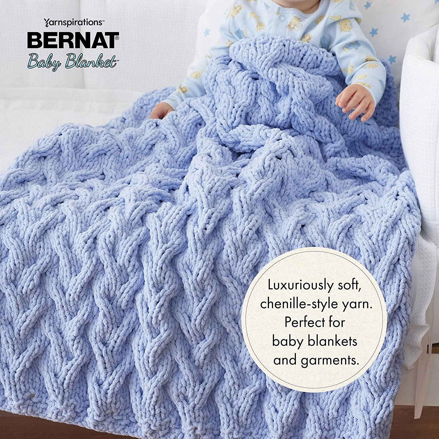 Bernat Baby Blanket, Polyester, Buttercup, 300G image number 5