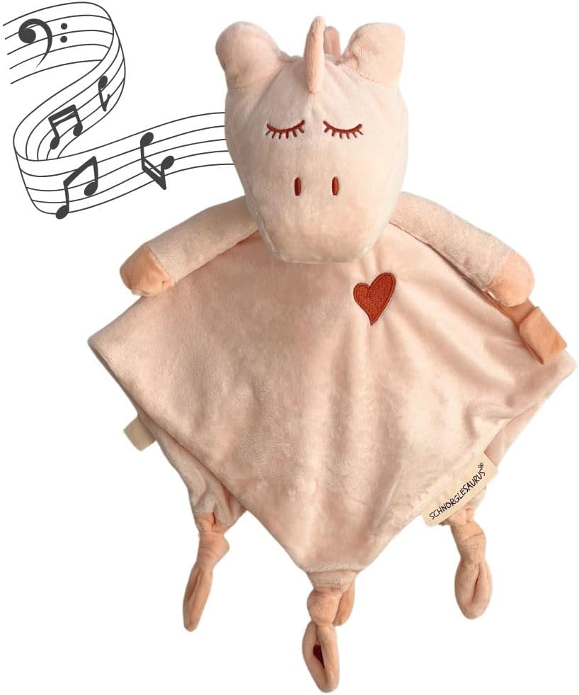 Schnorglesaurus Pink Noise & Lullaby Sleep Soother (Pearl Pink). Perfect Baby Gift. Helps to Soothes & Calms Babies and Toddlers to Sleep with Sensory Features. image number 6