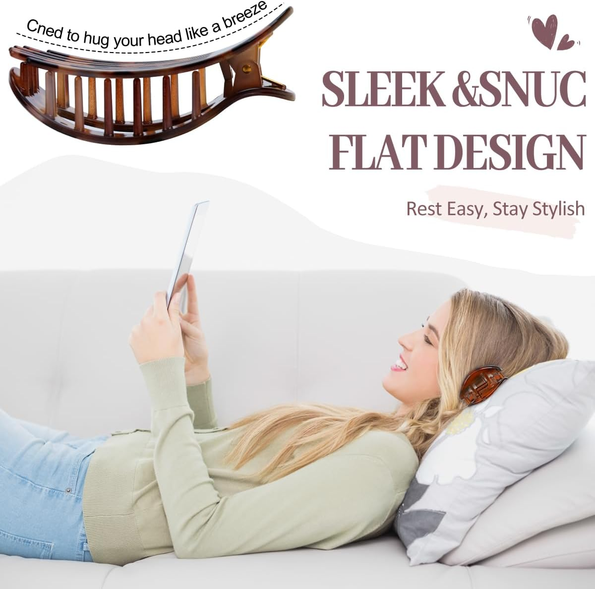 Pack of 6 Women'S Hair Clips, Flat Hair Clips, French Clip, Non-Slip Side Hair Clips for Thick and Thin Hair, Strong Hold for Everyday Life, Sports, Driving as Hair Accessories (Glossy Leopard) image number 6