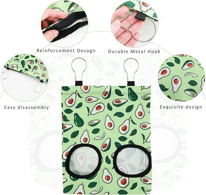 Rabbit Hay Feeder Bag Small Animal Hay Feeder Bag, 2Pcs Rabbit Hay Feeder Bag Hanging Hay Feeder Guinea Pig Hay Bag,Rabbit Hay Feeder Bag Guinea Pig Hay Feeder Bag,Rabbit Guinea Pig Hay Feeder Bag image number 5