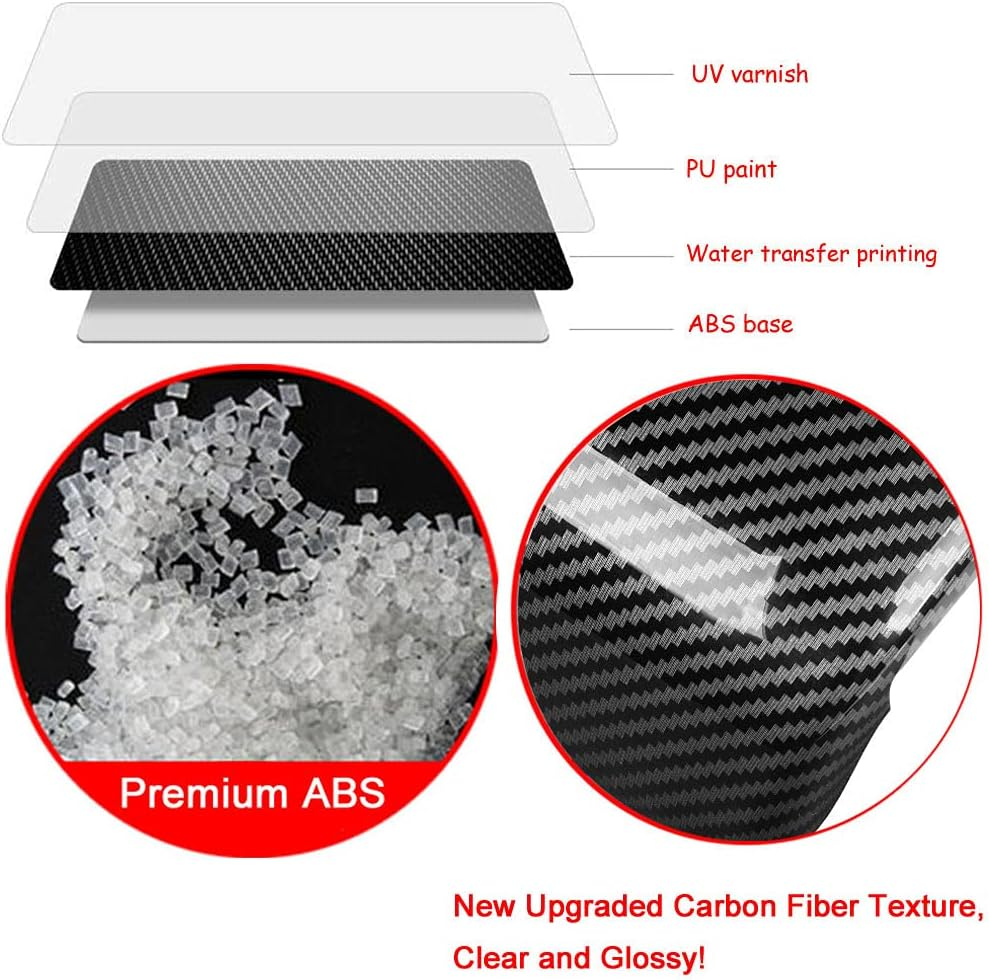 Carbon Fiber Racing Rear Side Window Louvers Air Vent Scoop Shades Cover Blinds Exterior Decals Compatible for Honda 10Th Gen Civic Hatchback Type R 2016 2017 2018 2019 2020 2021(Not for Sedan) - Black-Civic Sedan image number 3