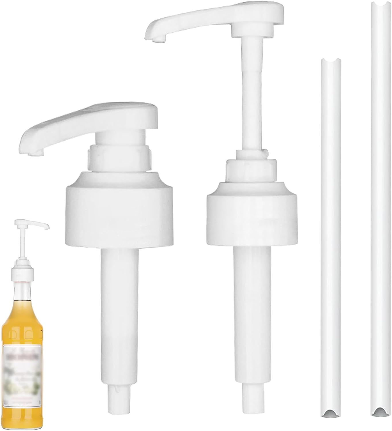 Pack of 2 Pump Dispenser Compatible with Monin Coffee Syrup Pump Snap-On Syrup Dispenser for Monin Dosing Pump 10 Ml Soap Dispenser Pump Head for 700 Ml and 1000 Ml Bottles Reusable Pump Attachment image number 4