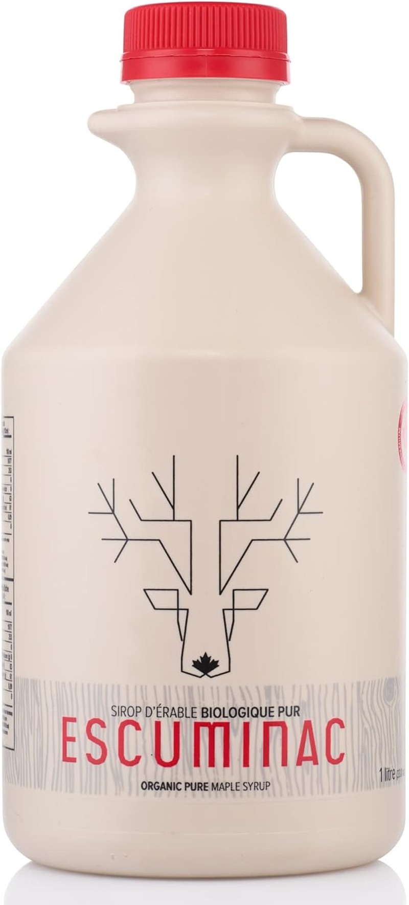 Pure Canadian Maple Syrup by Escuminac Maple Farm. Family Size Format. (33 Fl Oz) 1L. Canada Grade A, Robust Taste, Late Harvest. 100% Organic, Single Origin, Bottled by the Maker. image number 5