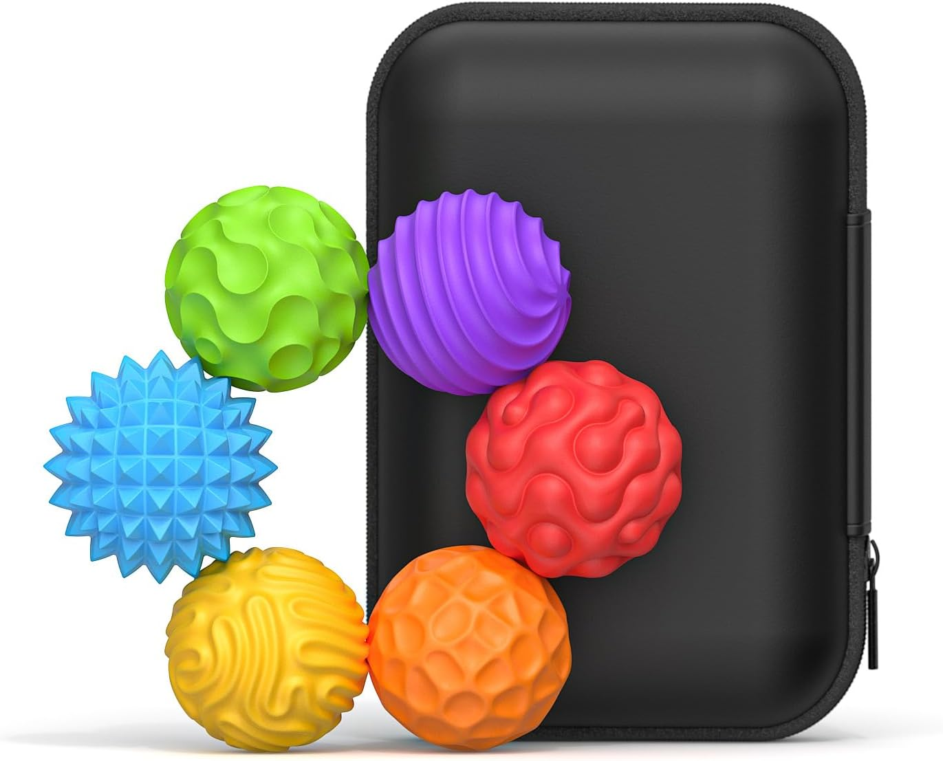 KACOMACO Silicone Magnetic Balls Fidget Toys for Adults & Teens,6Pcs Stress Relief Sensory Toys for Autism ADHD Anxiety,Office Desk Toy,Stocking Stuffers for Women Men image number 2