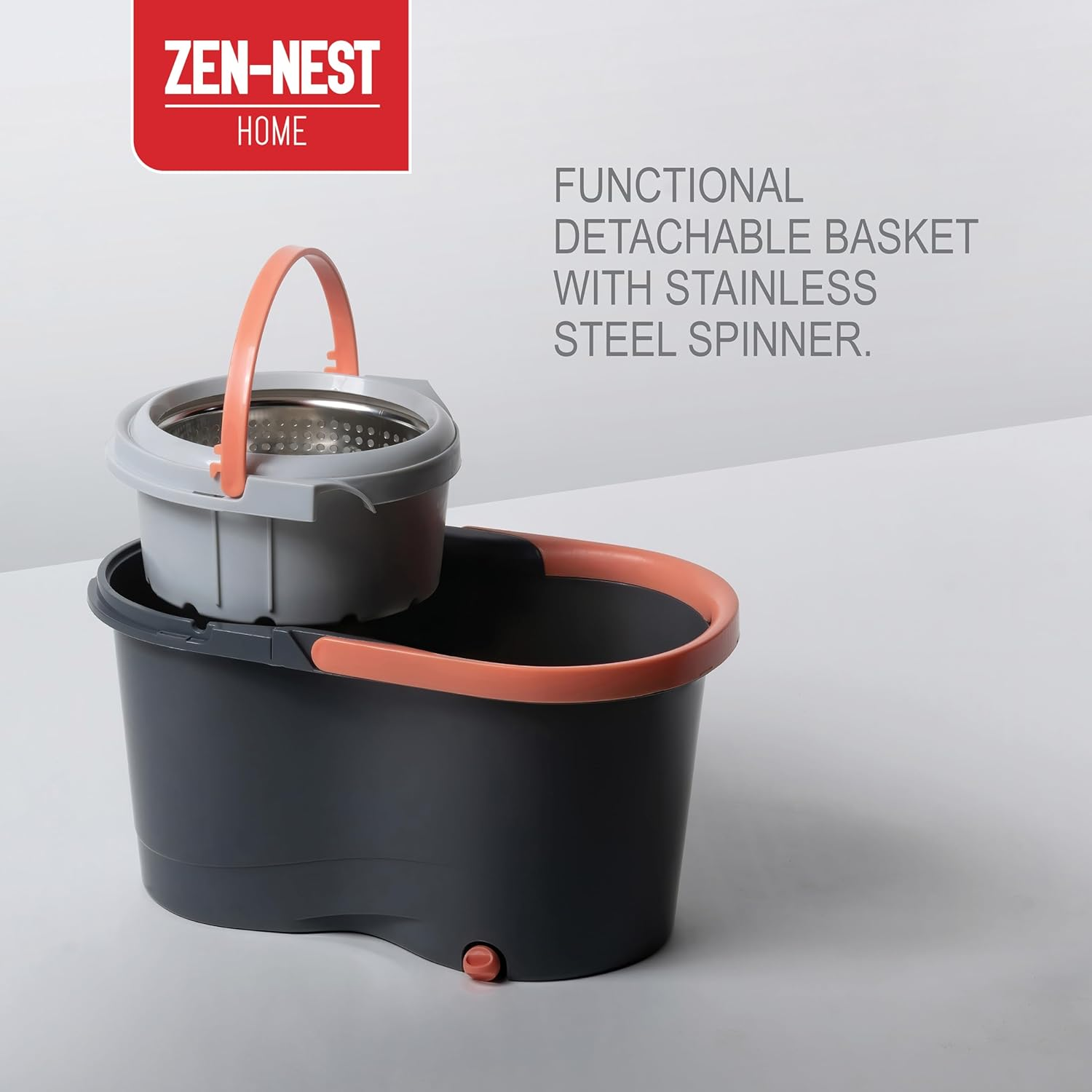 Zen Nest Premium Spin Mop & Head image number 3