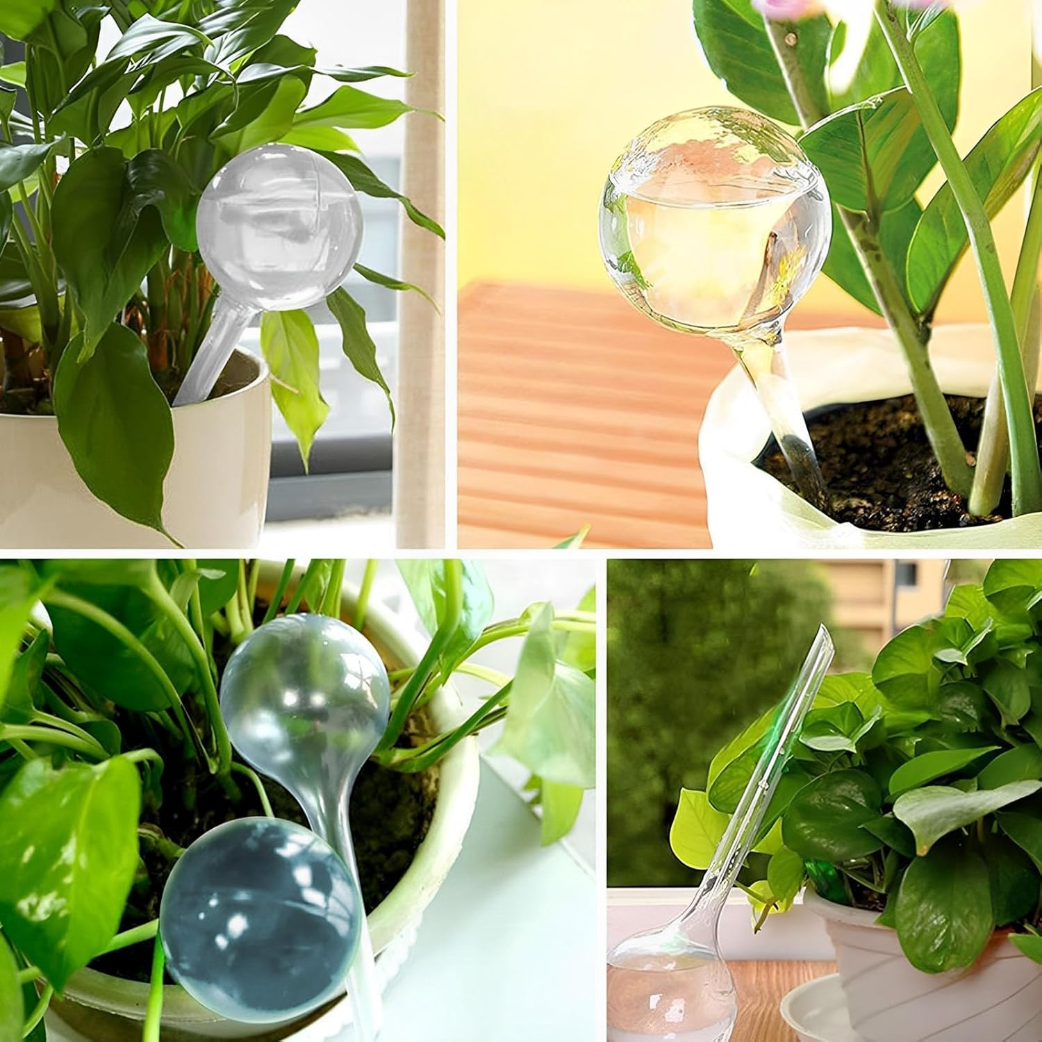 Plant Watering Bulbs for Indoor Plants 12 Pcs, Self Watering Globes Water Bulb for Indoor Outdoor Plant, Self Watering Planter Insert image number 2