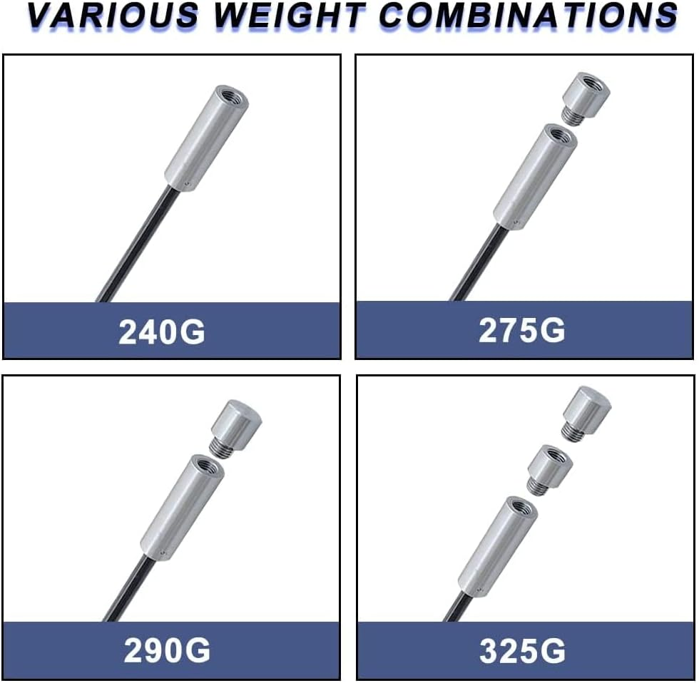 HH-GOLF Golf Swing Speed Trainer, 3 in 1 Adjustable Clubs Weight Golf Speed Stick, Golf Swing Training Aid Improves Distance and Accuracy image number 2