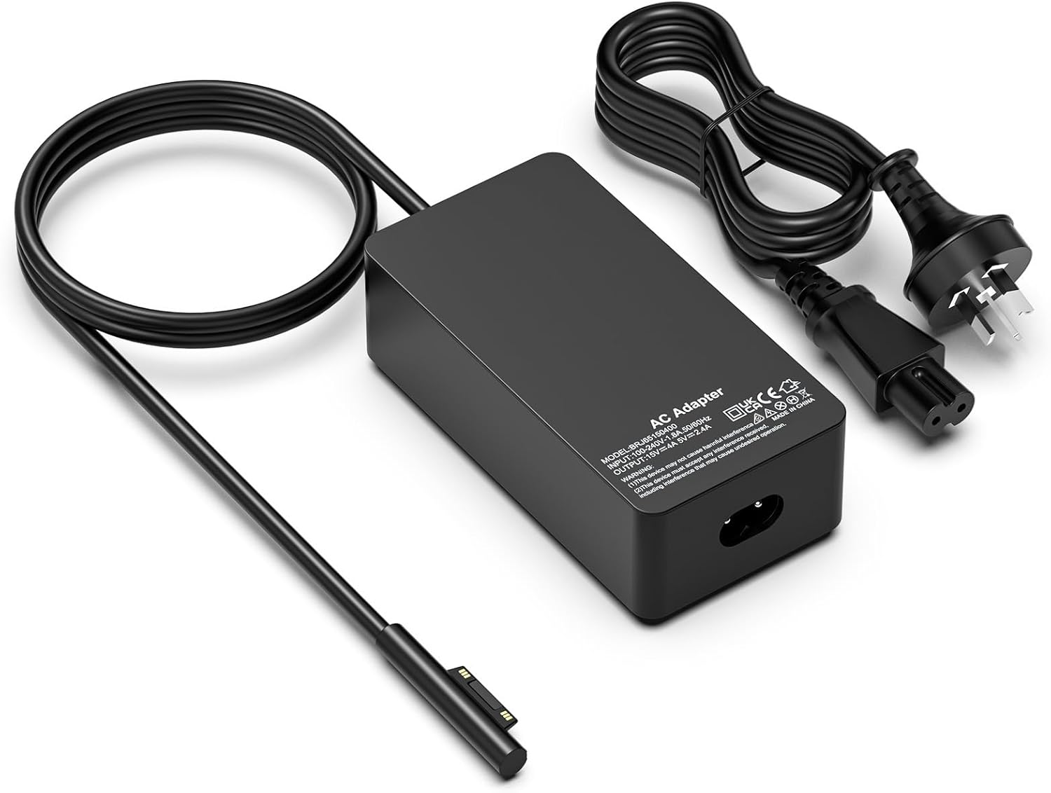 Shefor 65W Charger Compatible with Microsoft Surface Laptop Pro Book Go &ndash; Fast Magnetic Power Supply with Extra USB-A Port 5V/1A, Portable Replacement AC Adapter for Surface Devices image number 2