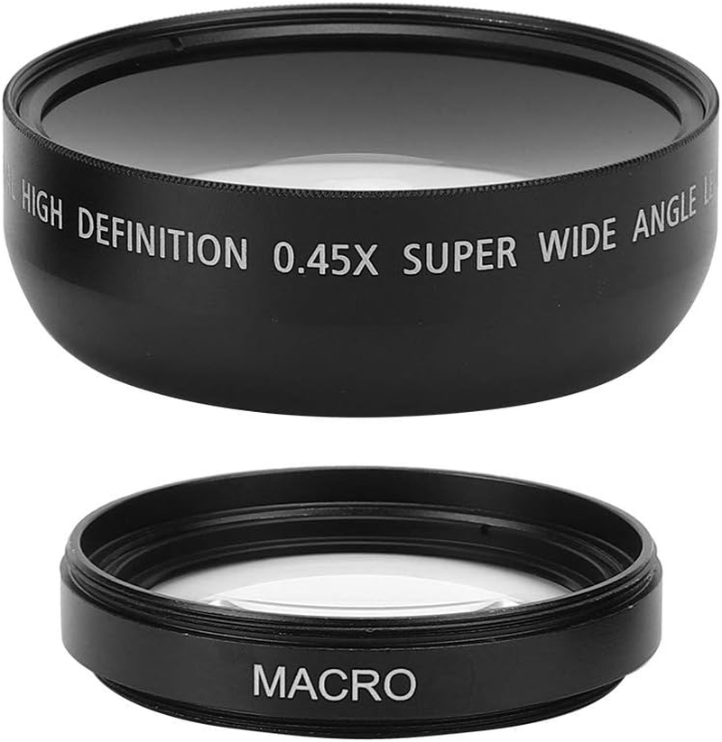 49MM 0.45X Wide Angle Macro Lens - Aluminum Alloy + Optical Glass - Super Wide Angle Lens - for All 49MM Diameter Camera Lenses image number 1