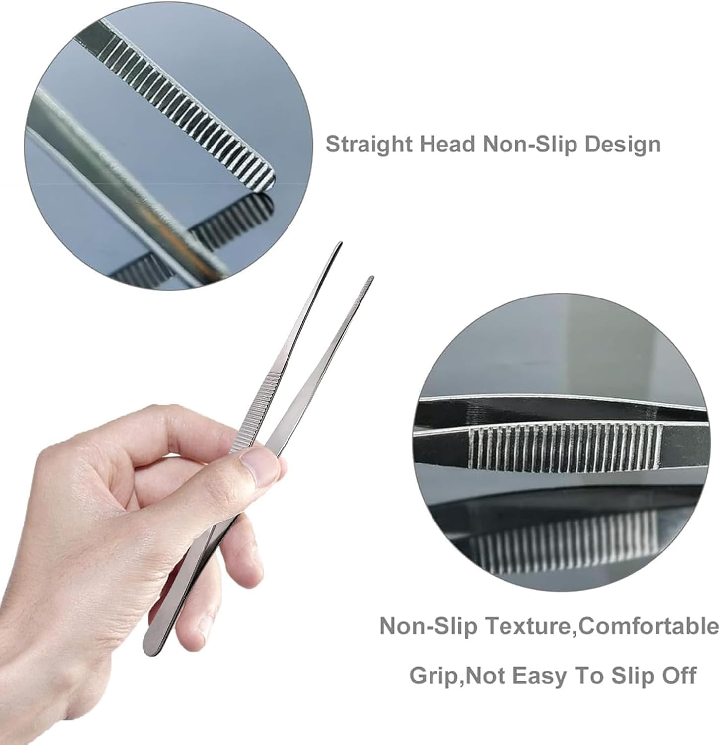 Bonsai Rake,Bonsai Tweezers,Garden Rake,Stainless Steel 3 Prong Root Pick Set,Ideal for Bonsai Care, Gardening, Removing Debris and Stones from Plants image number 5