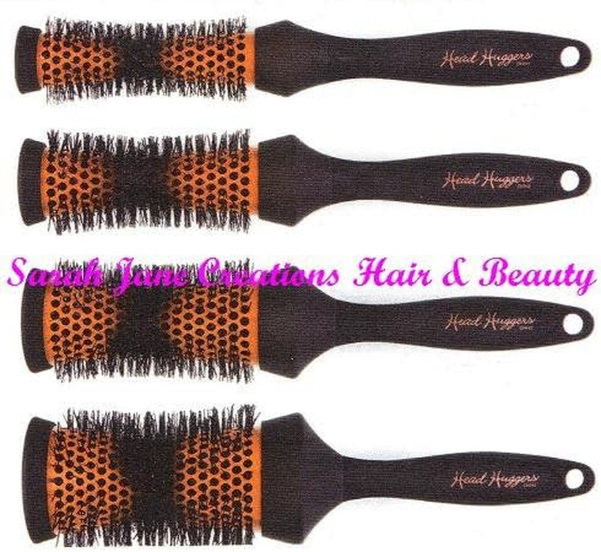 Denman Head Hugger Hot Curling 4 Piece Brush Set with Drawstring Bag