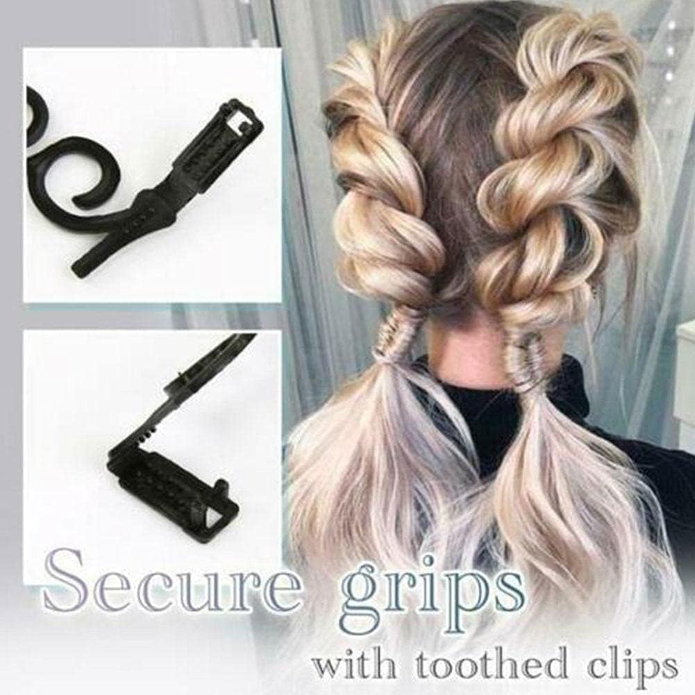 1 Pair for Black Hair Braiding Tool DIY Styling Ponytail Maker French Braid Tool for Hair Women Fashion Hair Styling Clip DIY French Hair Braiding Tool for Hair Care image number 1