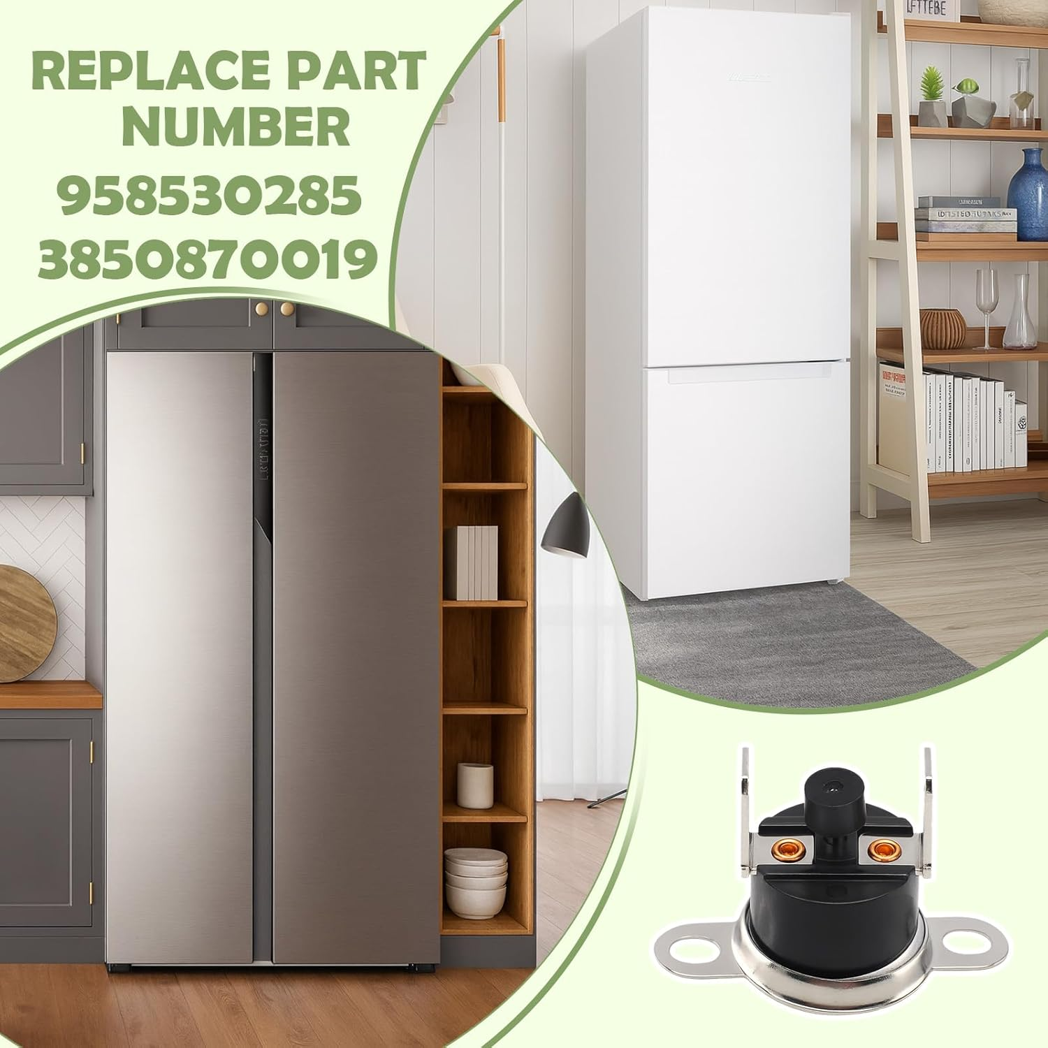 3850870019 Manual Reset Thermostat Thermal Fuse Compatible with Dometic RV Refrigerators Replace 958530285 image number 6