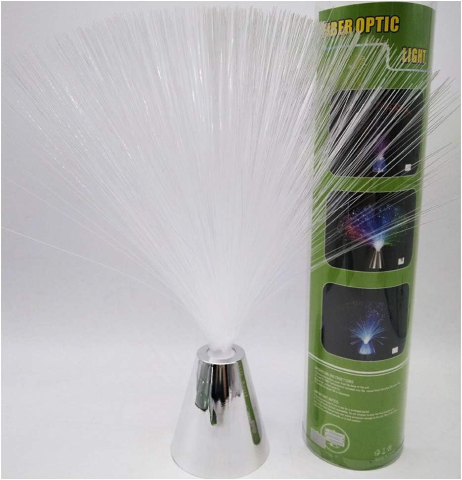 LED Fiber Optic Night Light Lamp Beautiful Color Changing Romantic Home Decor Bedroom (Silver) image number 5