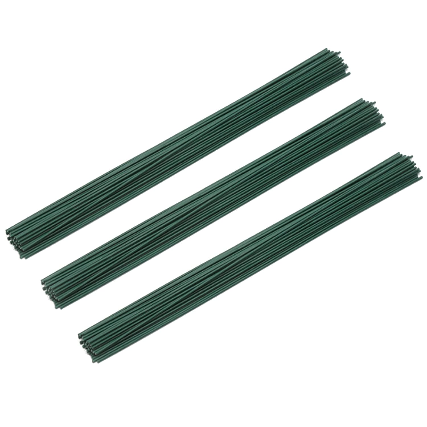Wonderfulstore 50Pcs/Package 14 Gauge Green Floral Stem Wire for Artificial Flower Making 12 Inch,16 Inch (12 Long) image number 2