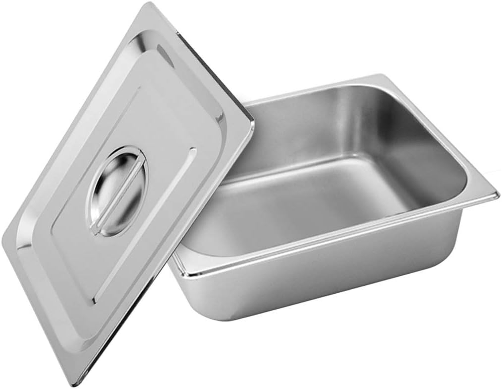 SOGA Gastronorm GN Pan Full Size 1/2 GN Pan 10Cm Deep Stainless Steel Tray with Lid image number 5