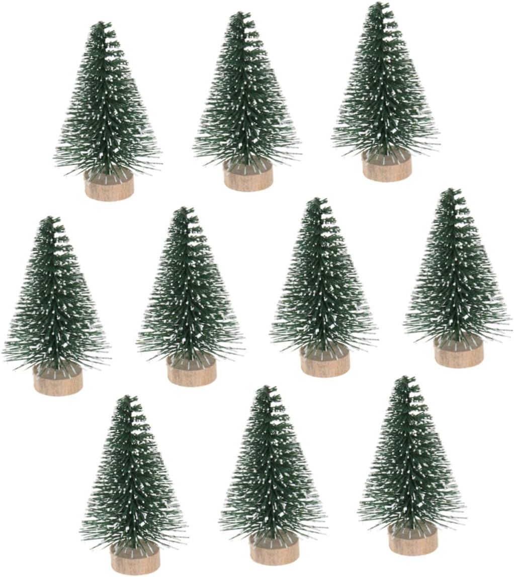 DIY Mini Christmas Trees in Pine 5Cm Ornaments for Desktop Tabletop Christmas Tree Decor image number 4