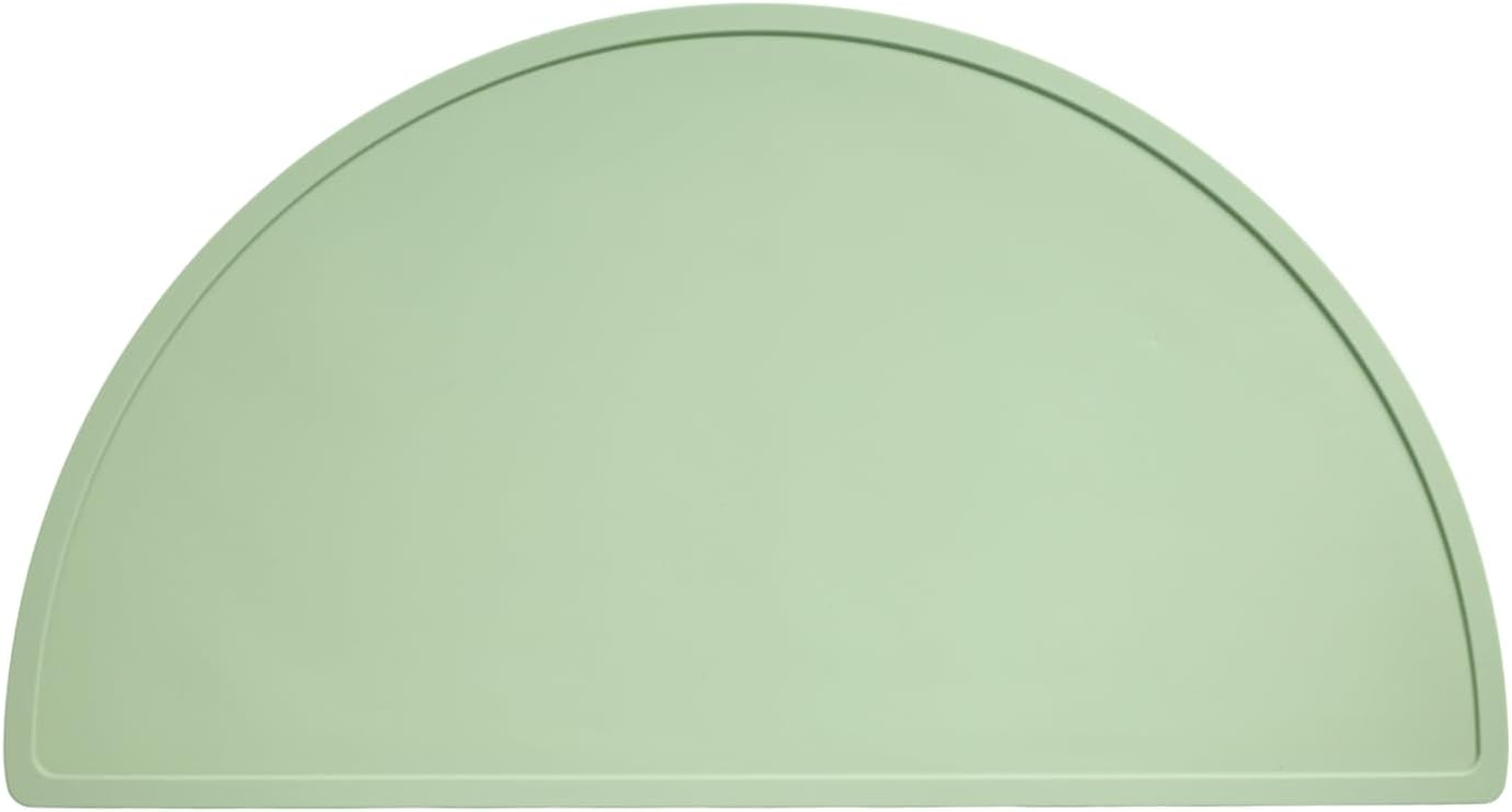 Silicone Baby Placemat, Dishwasher Safe, Safe Silicone, Child-Friendly, Waterproof, Oil-Resistant, Anti-Slip, Heat Insulating, Multi-Purpose for Pet, Dining, Nail Art & Painting (Yellow)