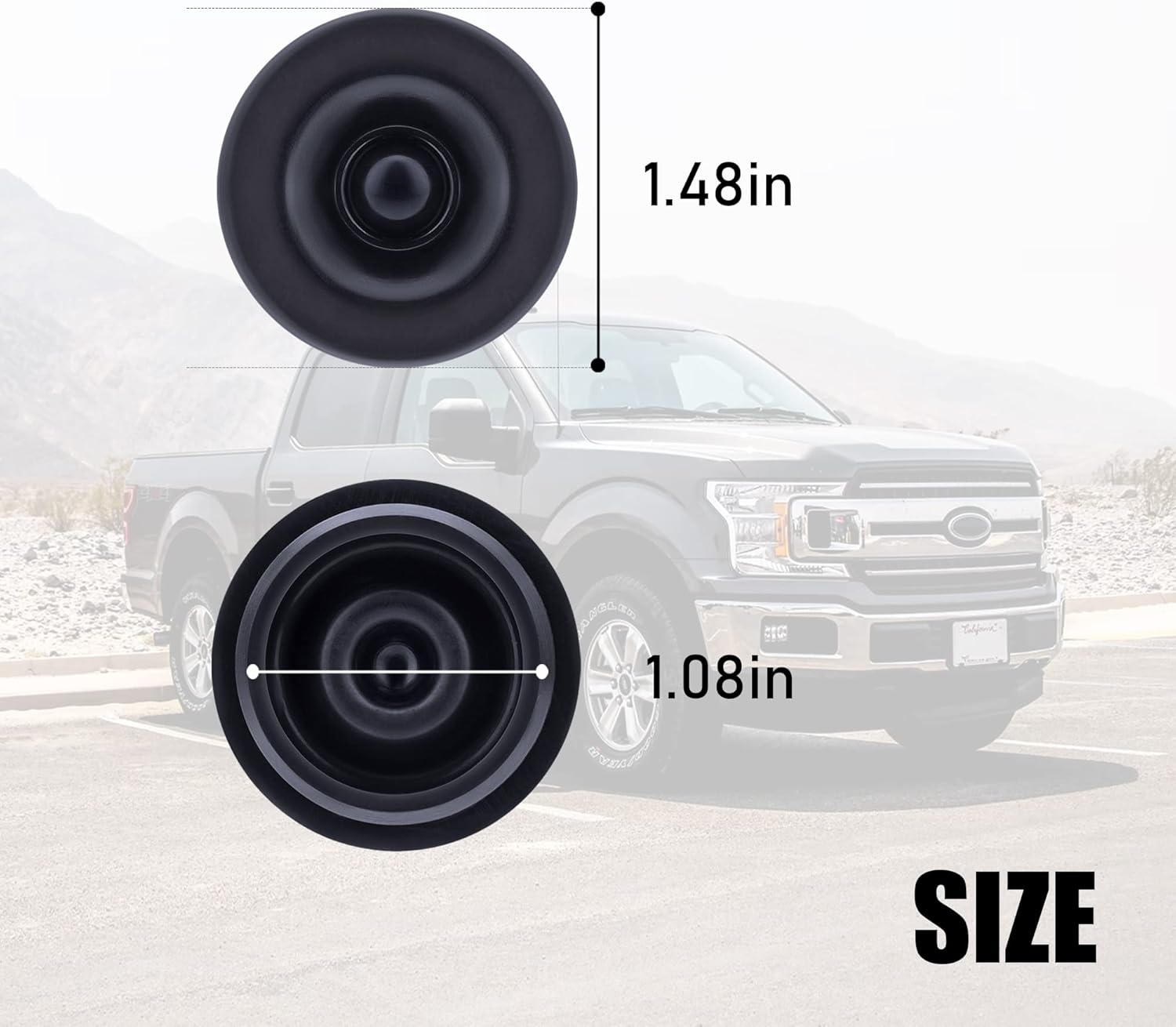 AIEX Dust Caps for Trailer, 10Pcs Rubber Grease Plugs for Dexter EZ Lube Trailer Axle for Axles Dexter 85-1, 085-001-00, Tiedown Engineering 88174, AL-KO 085-016-0, Trailer Axle Grease Cap image number 4