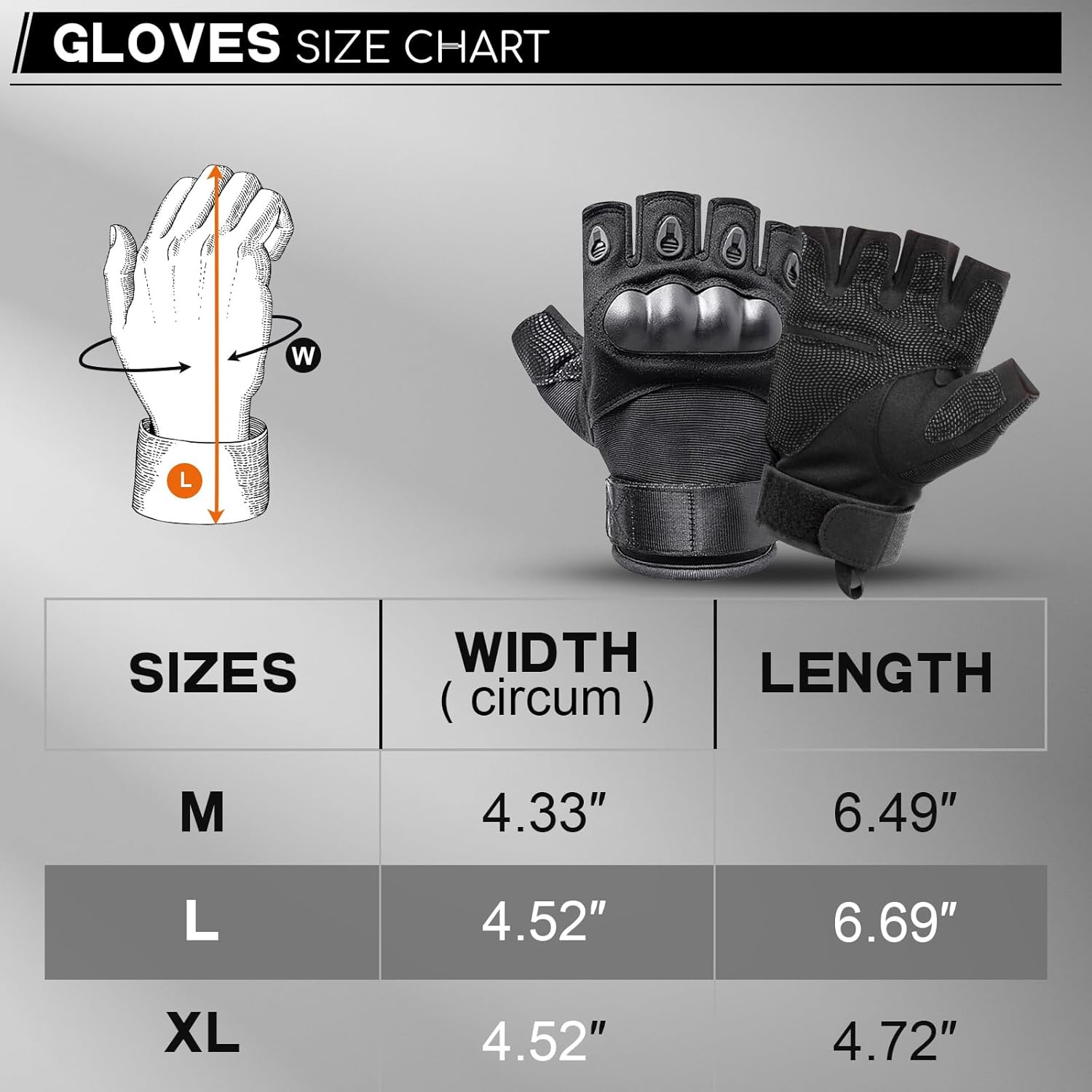 Cubeplug Mens Breathable Padded Fingerless Motorcycle Gloves Half Finger Gloves for Cycling Hiking Climbing Outdoor Sports image number 1