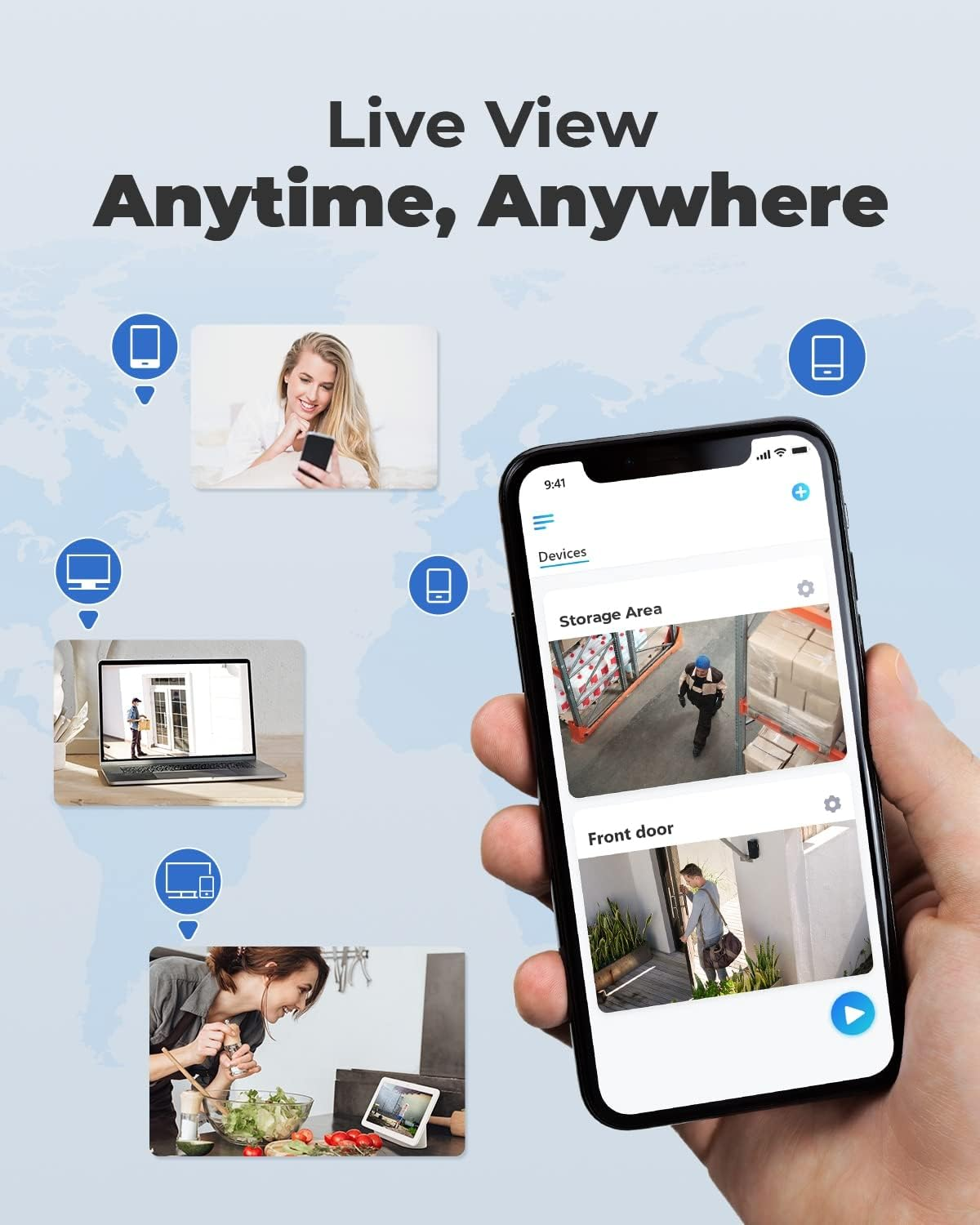 Reolink 4K Smart Person/Vehicle Detection Poe Camera Security System, H.265, 4Pcs 8MP Outdoor Smart Poe Cameras, 8-Channel NVR W/Pre-Installed 2TB HDD for 24/7 Recording RLK8-800D4 image number 2