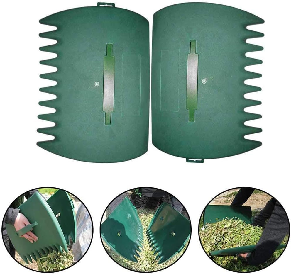 2-Pack Handheld Leaf Grabbers, Plastic Garden Rake Tools for Yard Cleanup, Lawn and Garden Hand Rakes for Collecting Leaves, Grass and Yard Debris image number 6