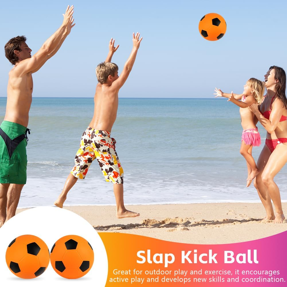 OSDUE Bouncy Kickball, PVC Children'S Play Ball, Multicoloured Rainbow Ball Children, Rainbow PVC Soft Ball for Children, Football Softball, Children'S Ball for Indoor and Outdoor Use (8.6 Inches)