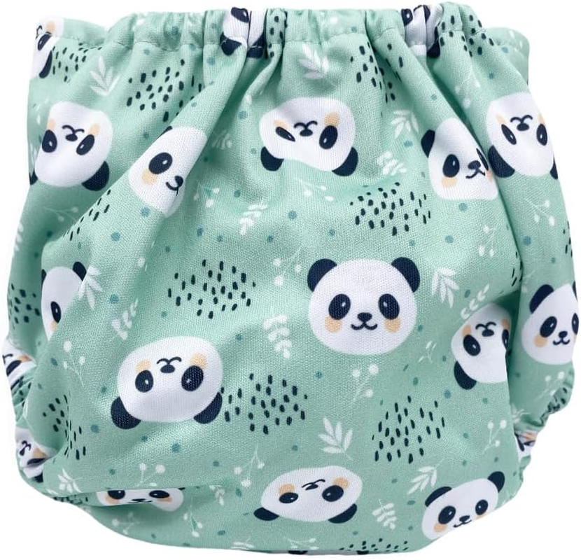 Big Softies Reusable Nappy with Insert Absorber-Panda image number 3
