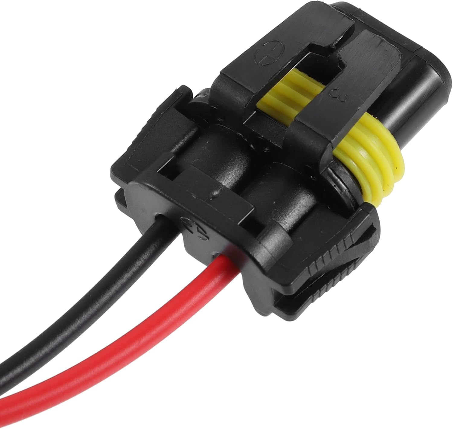 X AUTOHAUX 2Pcs Car 9005 HB3 H10 9006 HB4 Bulb Socket Adapter Wiring Harness Plug for Headlight Fog Light image number 1