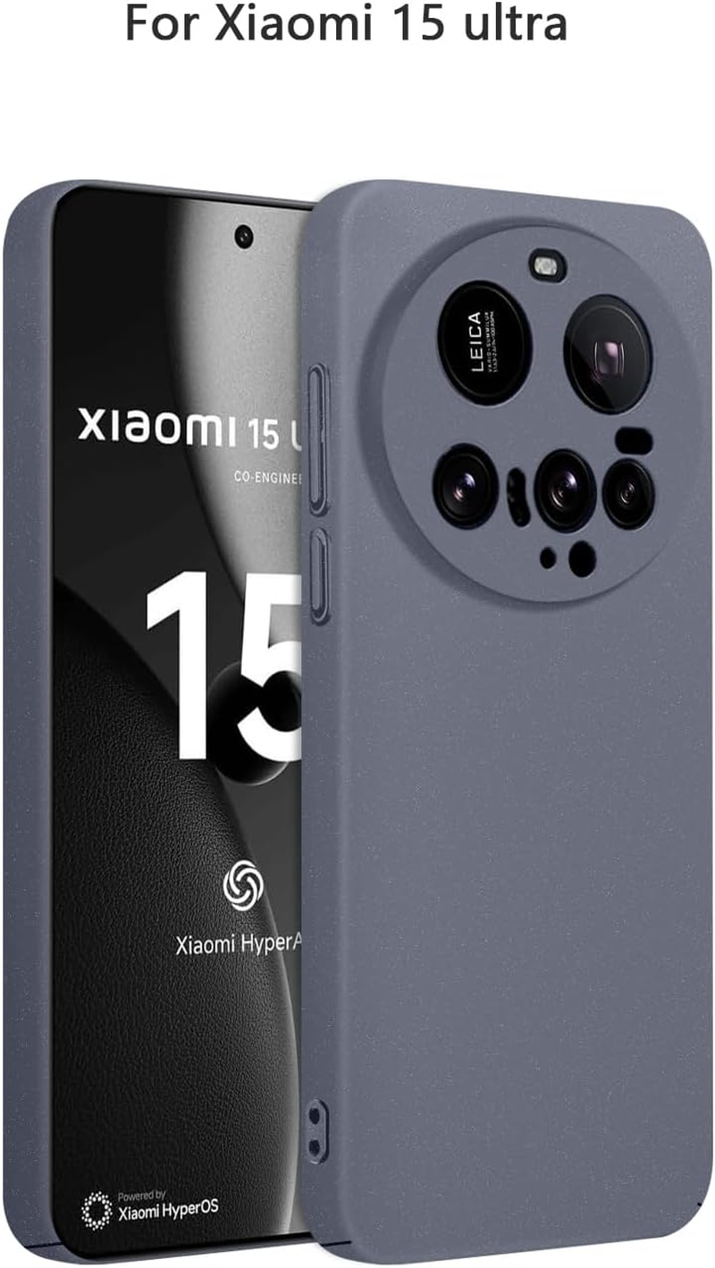 Bastmei Case for Xiaomi 15 Ultra 5G, Ultralight Ultra Thin Scratch-Resistant Non-Slip Camera Protection Matte Texture Hard PC Mobile Phone Case Cover for Xiaomi Mi 15 Ultra - Grey image number 6