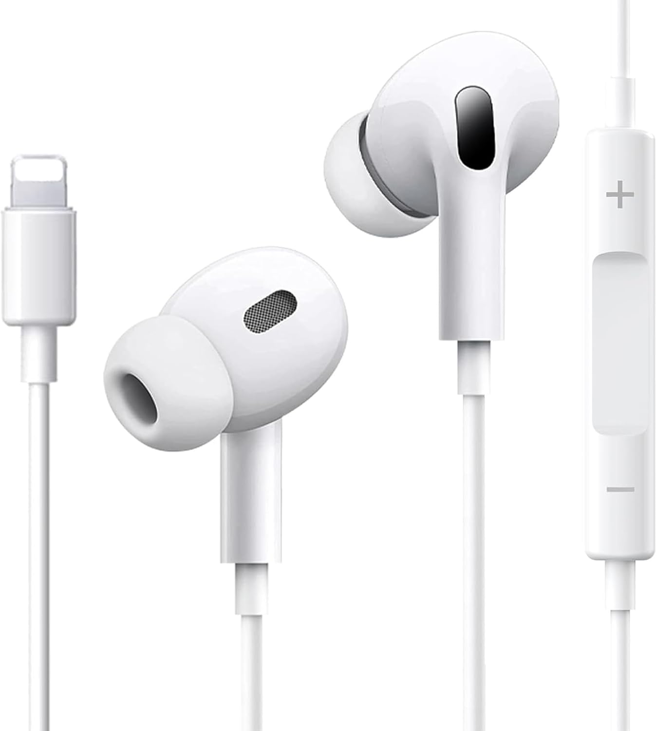 Headphones for Iphone[Mfi Certified]For I-Phone Earphones Wired Stereo Sound In-Ear Earbuds With(Built-In Microphone&Volume Control),Compatible with Iphone 14/14 Plus/14 Pro Max/13/12/Mini/11/X/X/8/7 image number 2