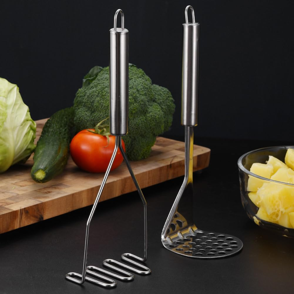 2Pcs Kitchen Tool Avocado Potato Masher Wire Type Firm Vegetables Heavy Duty image number 2