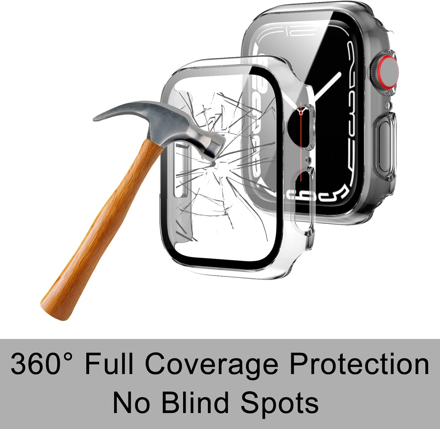 3 Pack Case Compatible with Apple Watch Series 11 and 10 42 Mm Built in HD Tempered Glass Screen Protector Overall Cover Replacement for Watch S11 and S10 2024 2025 Clear Full Coverage Case