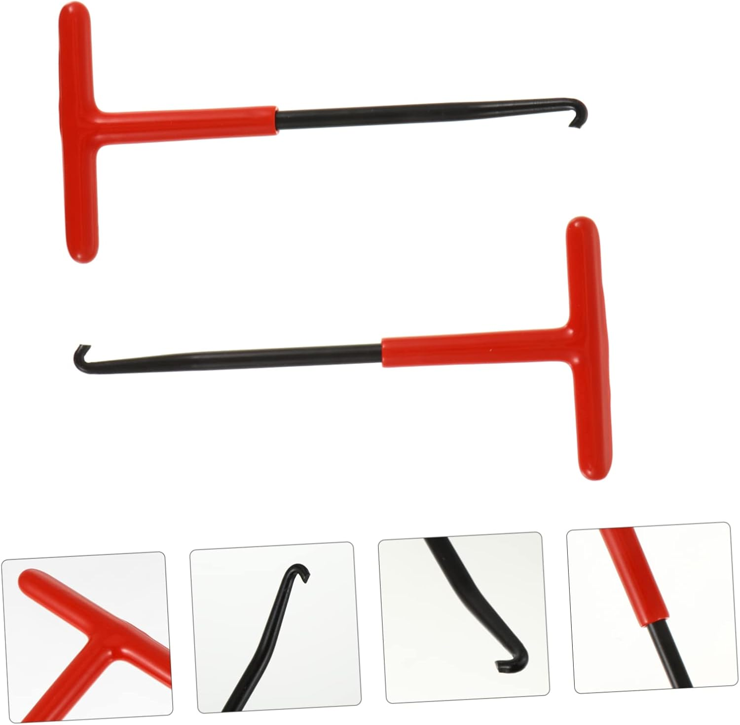 CHILDWEET Professional Motorbike Exhaust Spring Hook Puller Tool 2Pcs Set Steel Practical Spring Hook for Motorcycle Exhaust Repair and Maintenance image number 5