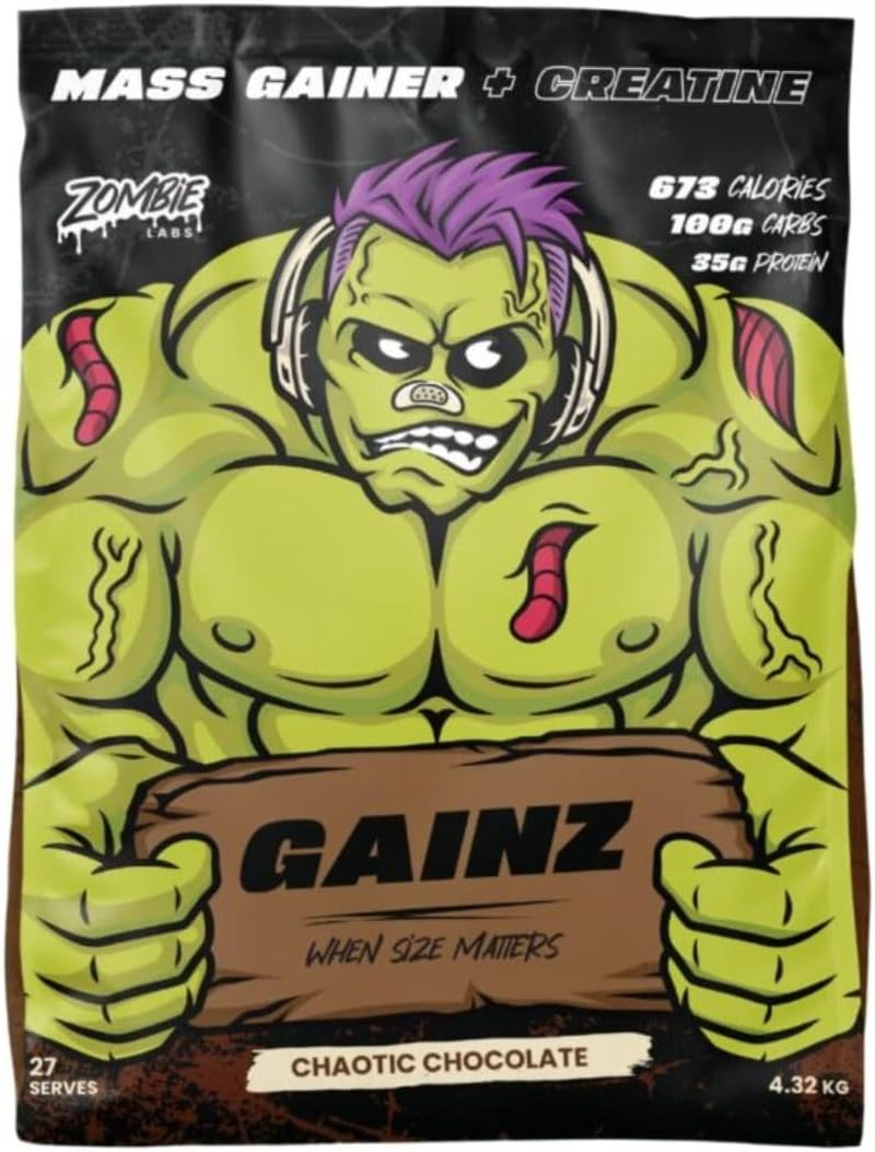 Zombie Labs Gainz Chocolate 4.32Kg Mass Gainer + Creatine