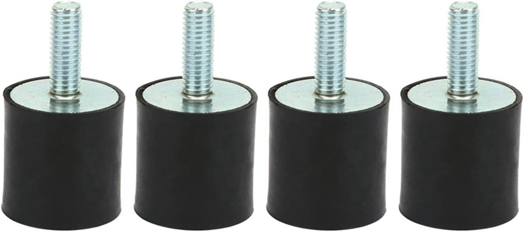 4PCS M8 Rubber Mounts, Rubber Isolator Mounts, anti Vibration Car Boat Bobbins with Silentblock for Air Compressors, Gasoline Engines, and Water Pumps, Rubber, Metal (VD30*30 M8*23)