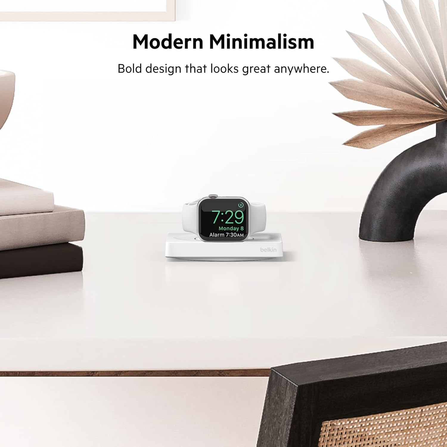 Belkin Apple Watch Fast Charger, White, Wiz015Btwh - Black image number 3