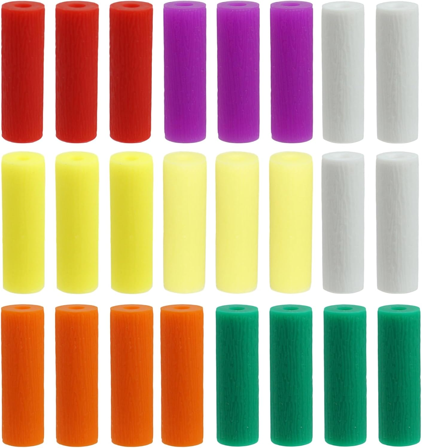 24 Pcs Silicone Orthodontic Chew Stick, Hollow Aligner Tray Seater, Multi Color Aligner Chewies - Aligners Retainers Braces Orthodontic Seating Correction Accessories image number 4