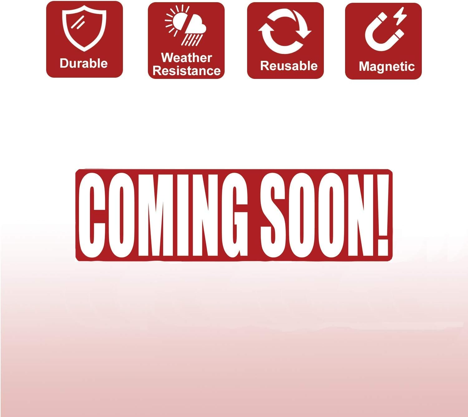 Realtors' Reusable Coming Soon Sign - Magnetic Real Estate Rider image number 1