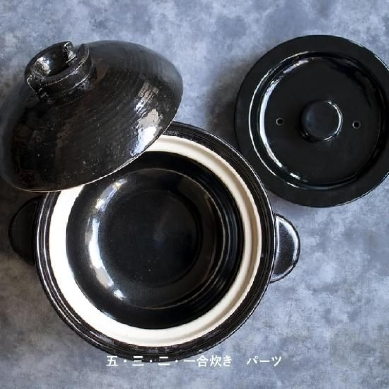 Nagatani Seitou ACT-01 Hase-En Kamado-San Earthenware Pot for Rice, 3 Cuisines, Made in Japan (With Rice Spoon, Recipe) Diameter 9.4 X Height 7.1 Inches (24 X 18 Cm), Heat Retention, Prevents Spills, image number 6