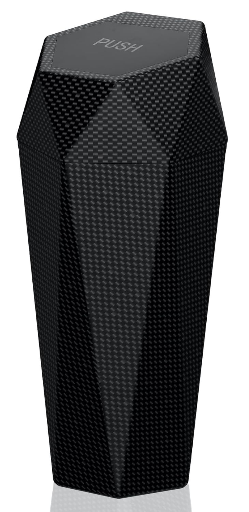 Ginsco Car Trash Can with Lid, 2 Pack Cup Holder Garbage Can for Car, Garbage Bin Cars Accessories for Interior, Leakproof Small Trash Bin, Mini Trash Can for Cars, Home, Bedroom, Office(Black)