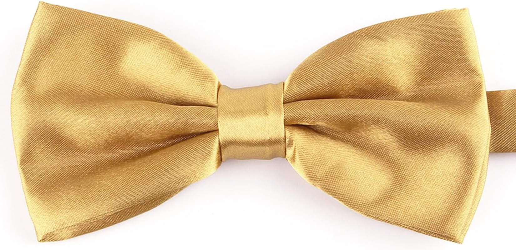 Bow Tie and Pocket Square Set for Men,High-Quality Fabric,Elegant Solid Color Design,Comfortable Fit&ndash;Compatible with Most Men'S Outfits&ndash;Ermaoo image number 3