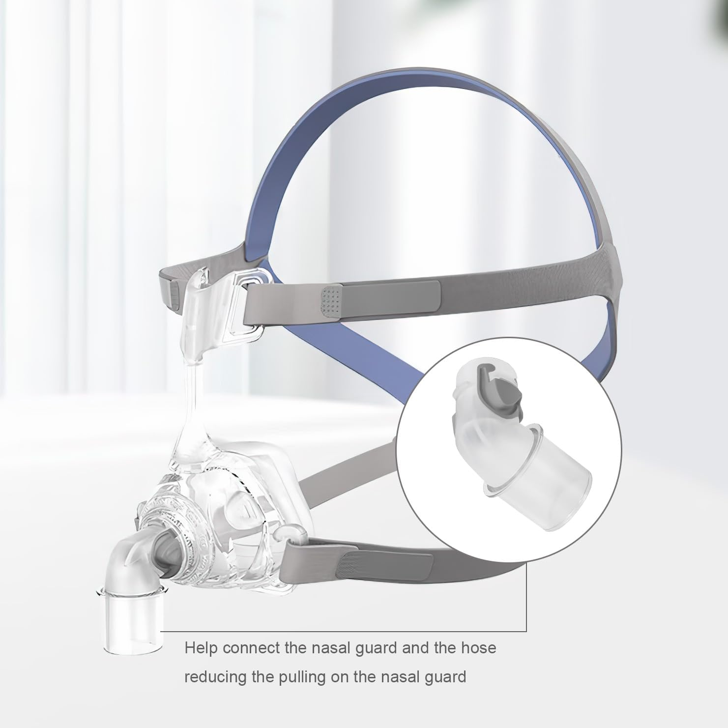 Replacement Elbow Connector for Resmed Mirage FX, Mirage FX Elbow, Replacement Elbow Connector Assembly Accessory Fit for Mirage FX Nasal Guard. image number 4