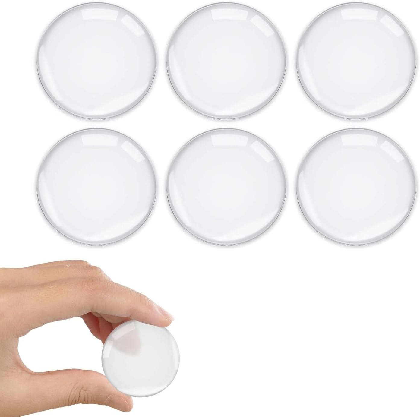 Door Handle Stopper, Rubber Door Stop, 6 Pcs Door Handle Protectors, Wall Protector Self Adhesive for Wall, Fridge, Cabinets, Headboard, Garage image number 5