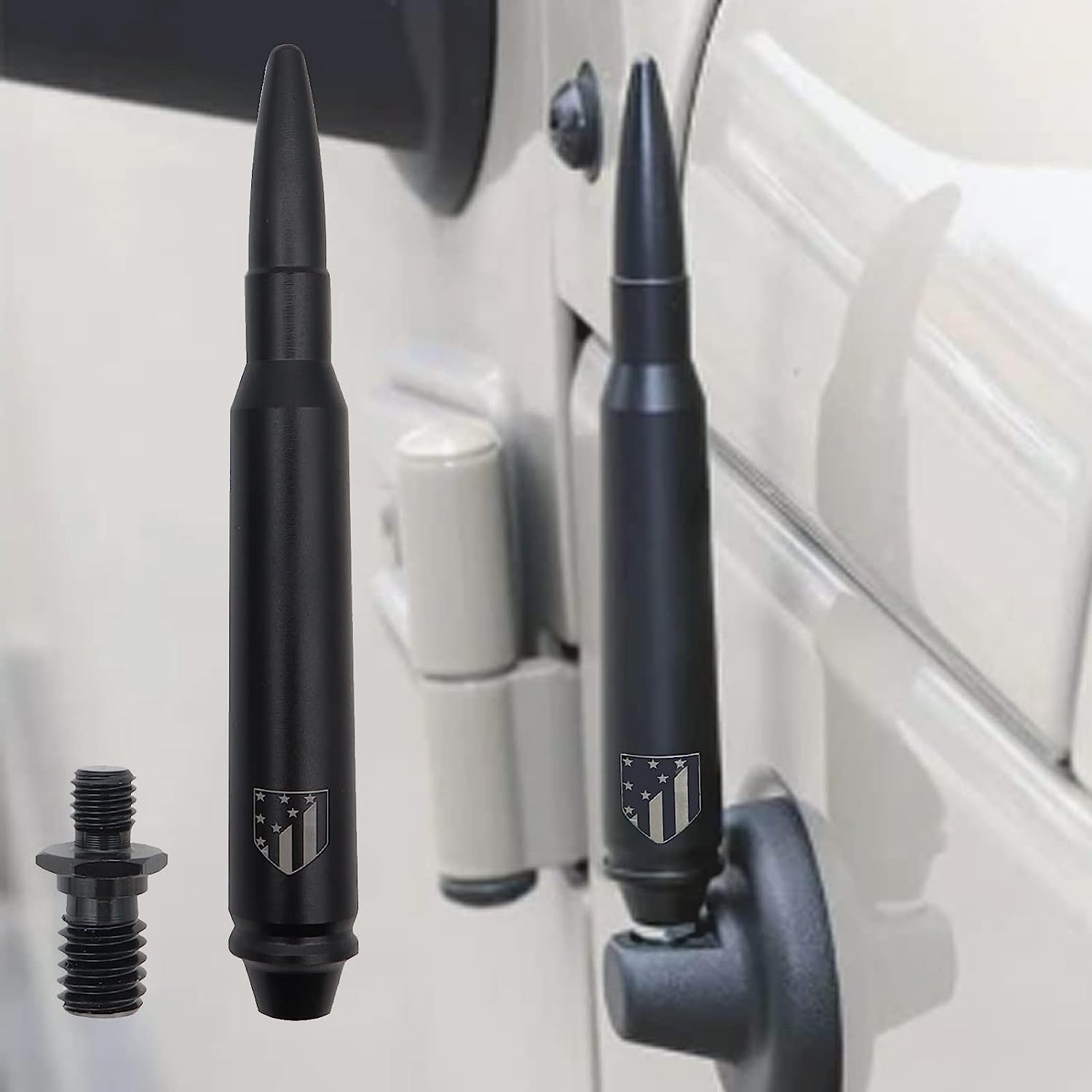 5.7 Inch Black Antenna Mast for JEEP WRANGLER JK/JL 2007-2022 GLADIATOR Sahara Rubicon Sport 2020-22 image number 1