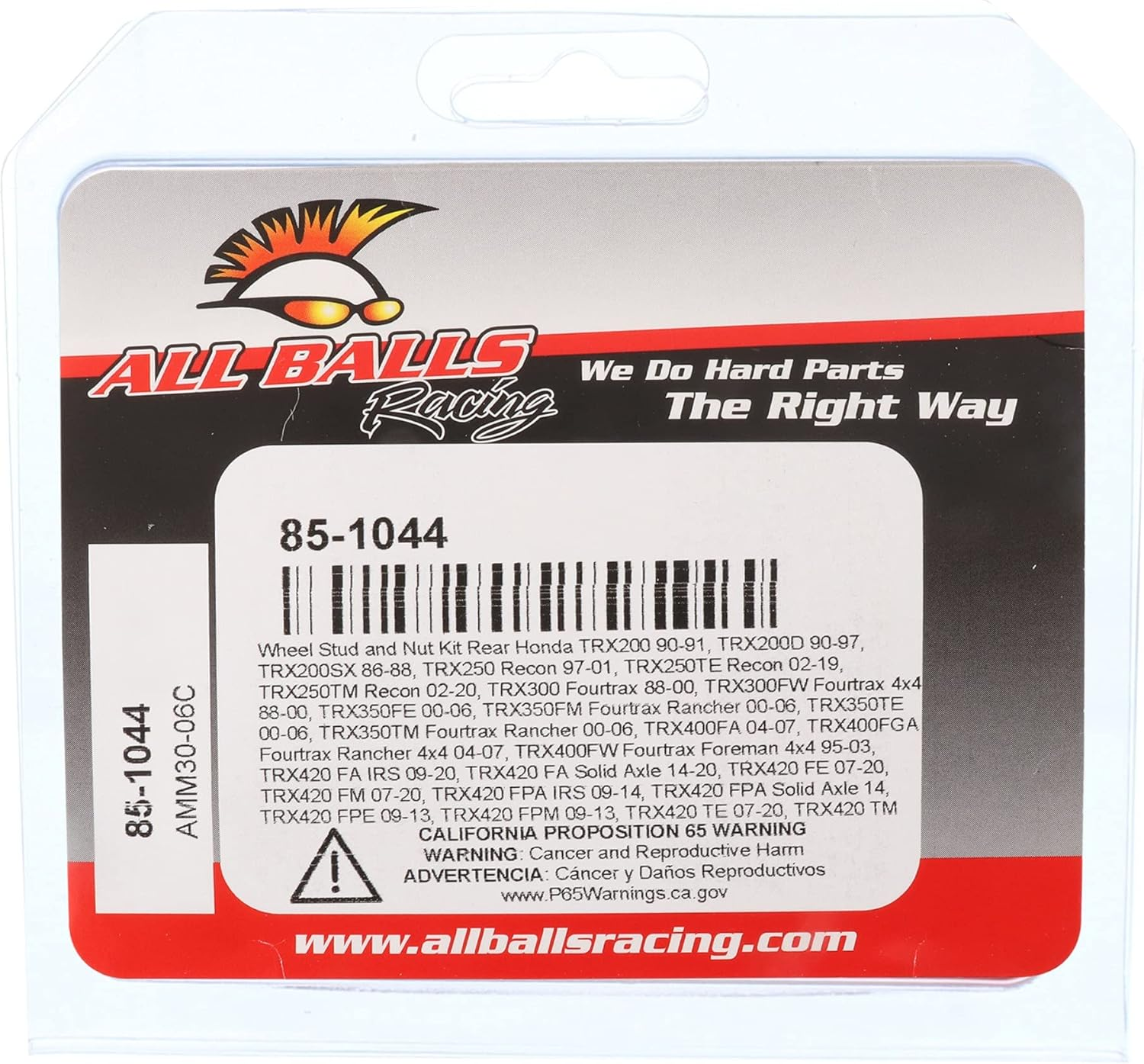 All Balls Racing 85-1044 Wheel Stud and Nut Kit