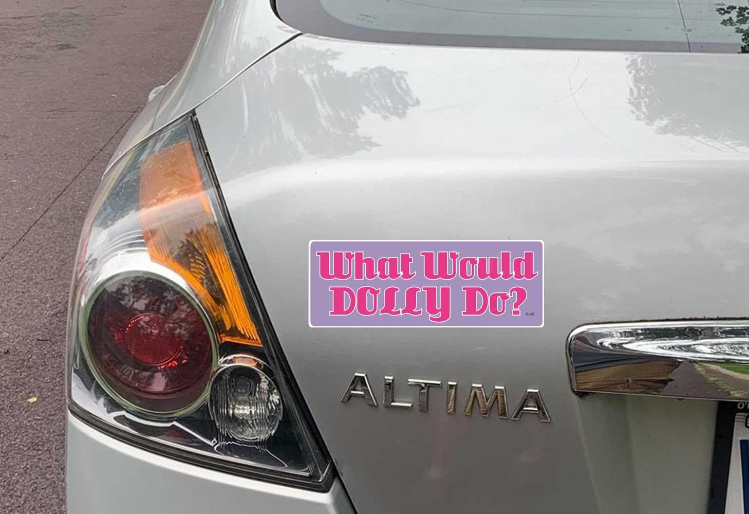 Gear Tatz - What Would Dolly Do? - Funny,Country Music - Bumper Sticker - 3 X 8 Inches - Professionally Made in the USA (Vinyl,X1) image number 4